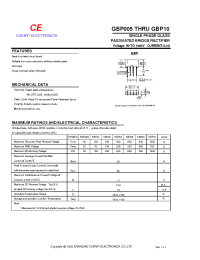 Datasheet KBP005 manufacturer Shanghai Lunsure